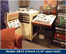 Studer A812 2-track (1/4" open reel)
